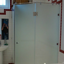 душевые кабины с матовым стеклом