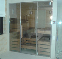 Виготовлення скляних дверей для сауни